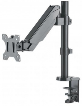 Soporte universal para monitor MANHATTAN  con pist&oacute;n a gas,  Soporta un monitor de 17