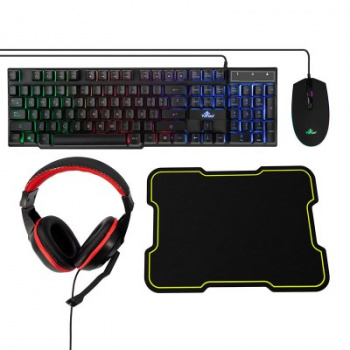 Teclado, Ratón, Diadema y Mousepad Yeyian Kit Hydra nl